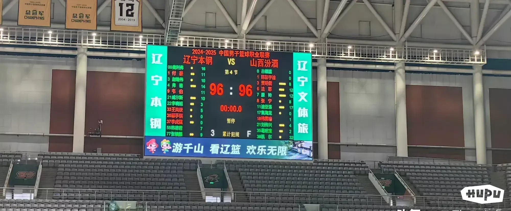 辽宁华夏幸福主场战胜大连阿尔滨，取得胜利